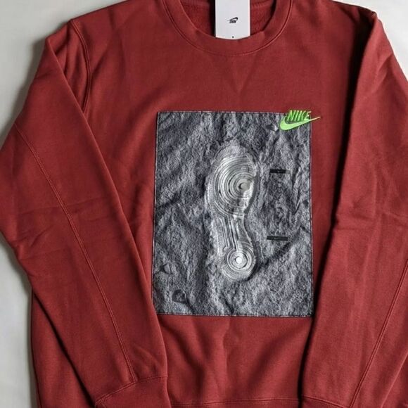 Nike Sportswear Zero Gravity French Terry Crew Cedar Men's Size XLDD6059-646 AF1 - Picture 3 of 3